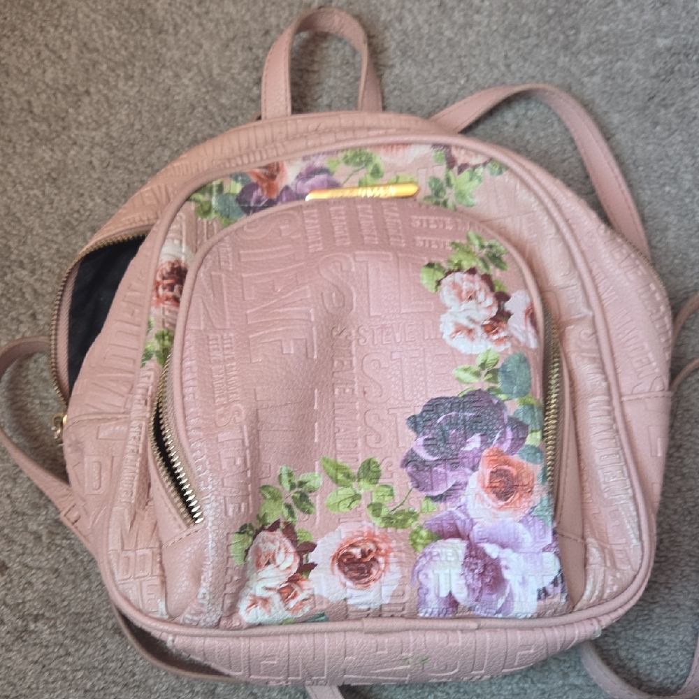 Steve Madden Blush Floral Backpack